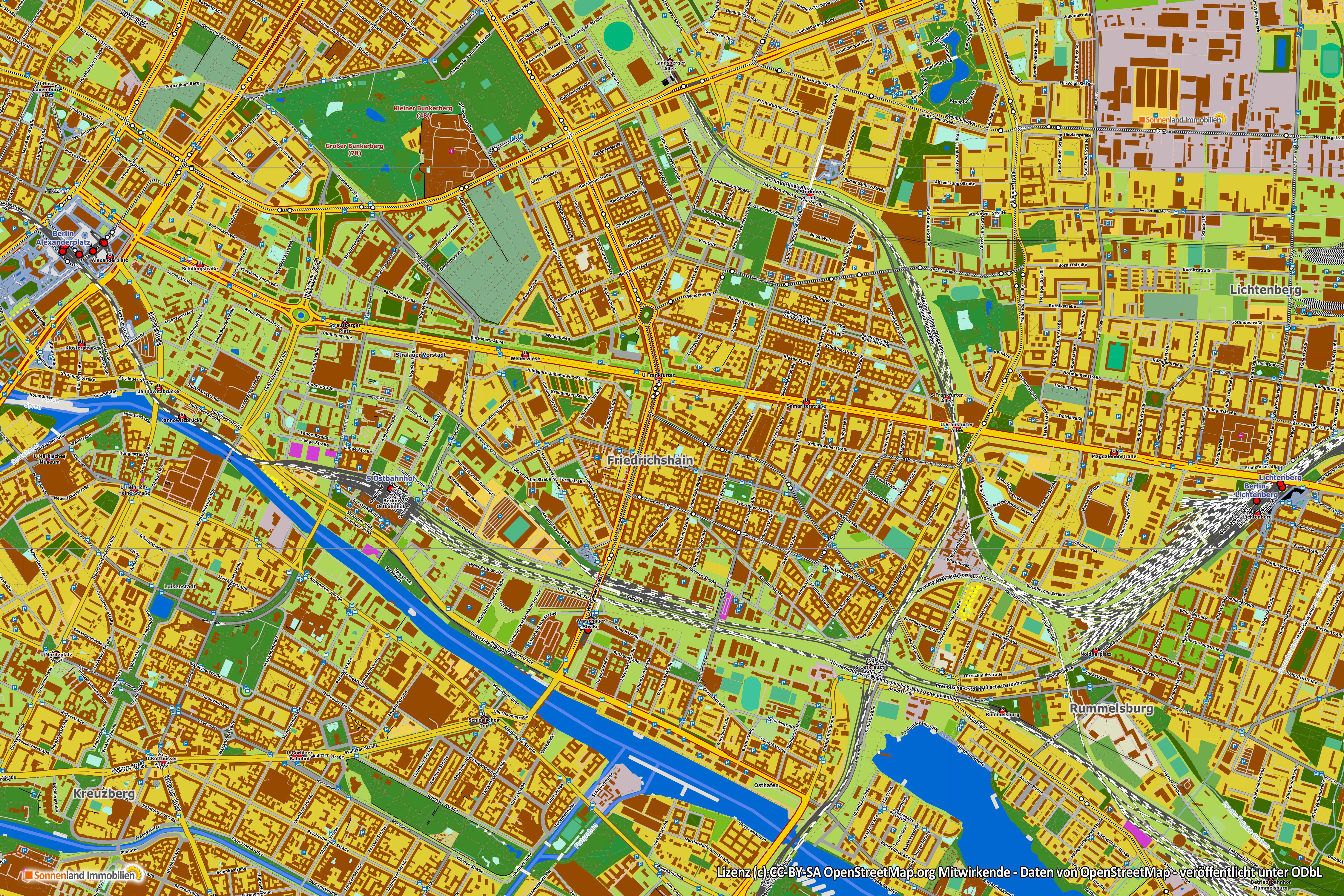 Топографическая карта Берлина