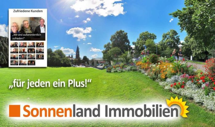 Symbolbild mit zufriedenen Kunden und dem Stadtpark Freiburg im Hintergrund