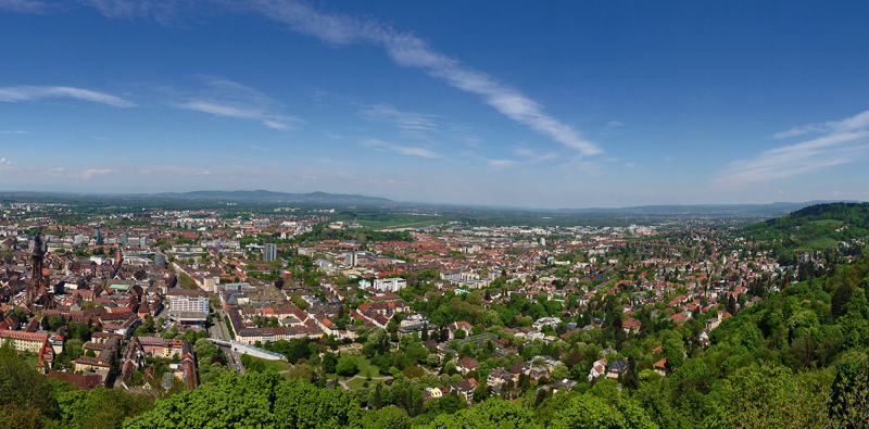 Freiburg Herdern von oben