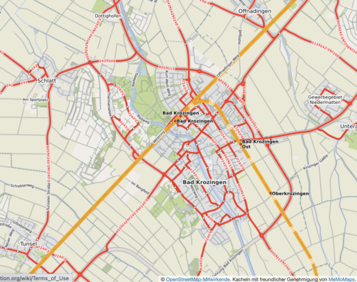 Bild zum Thema ÖPNV Karte Bad Krozingen in Relation zu Immobilienmakler, Makler, News, Orte, Stadtplan