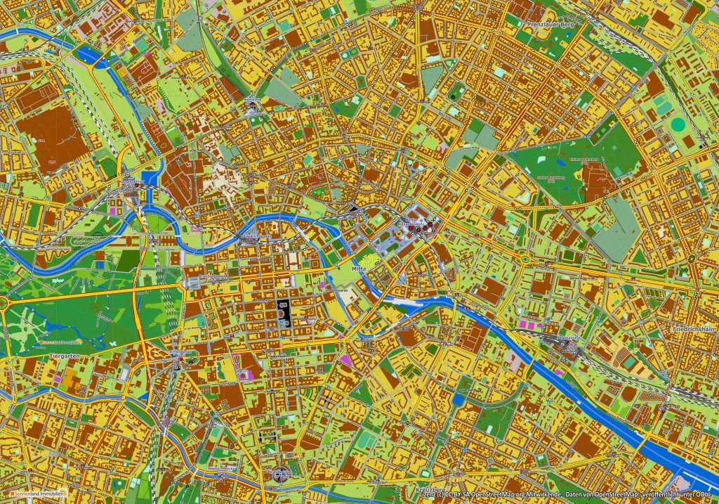Landkarte Berlin-Mitte