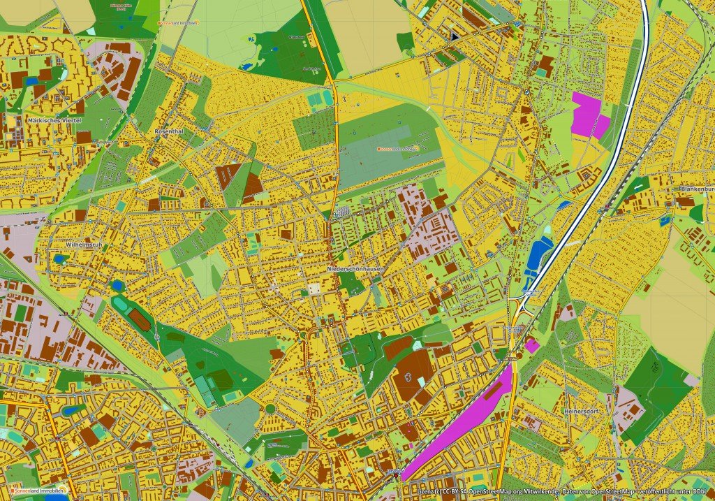 Stadtkarte von -Berlin-Pankow-Niederschönhausen